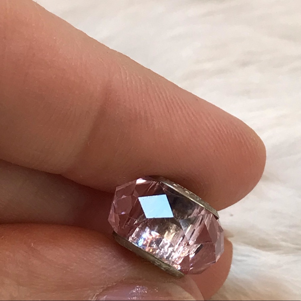 Pandora Pink Faceted Charm Murano Glass Bead - Picture 4 of 7
